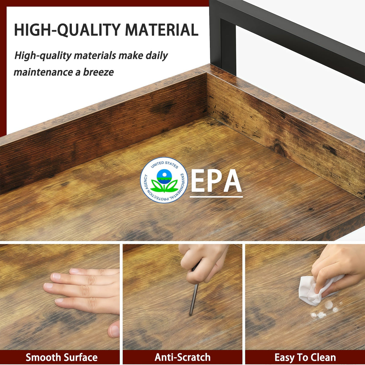 6-Tier Industrial Bookshelf With 12 Open Shelves