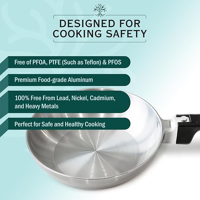 10-Inch Chef Skillet – Lightweight Cast Aluminum Frying Pan