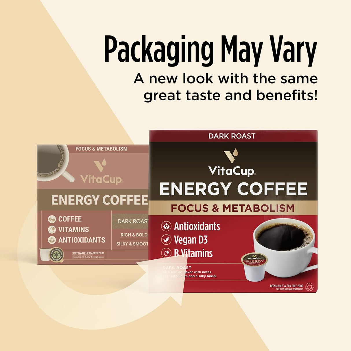 Slim Organic Coffee Pods with Diet Support Bold Flavor