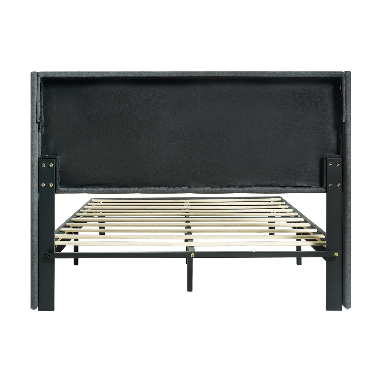 Modern Queen Size Upholstered Platform Bed Frame