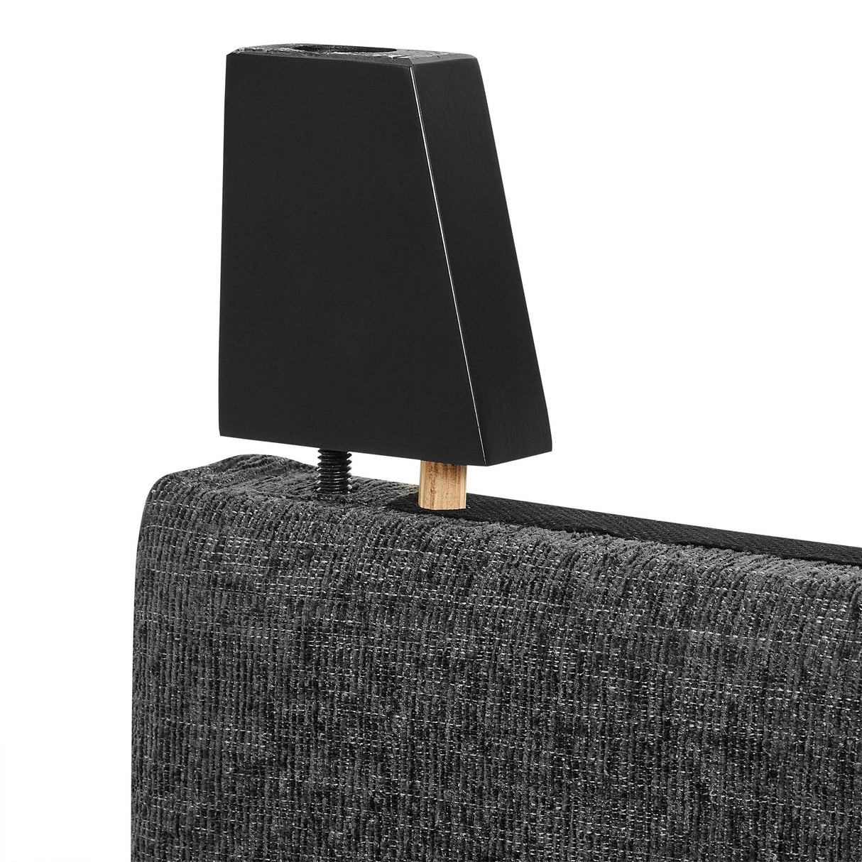 Squares Upholstered Headboard Platform Bed