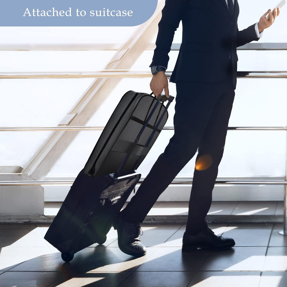 Waterproof Foldable Garment Bag Oxford Travel Suit Cover with Pocket