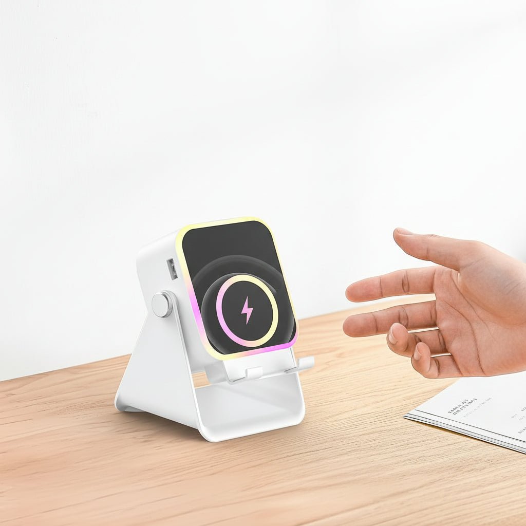 Bluetooth Speaker Phone Stand with Induction Sound Wireless Audio Dock