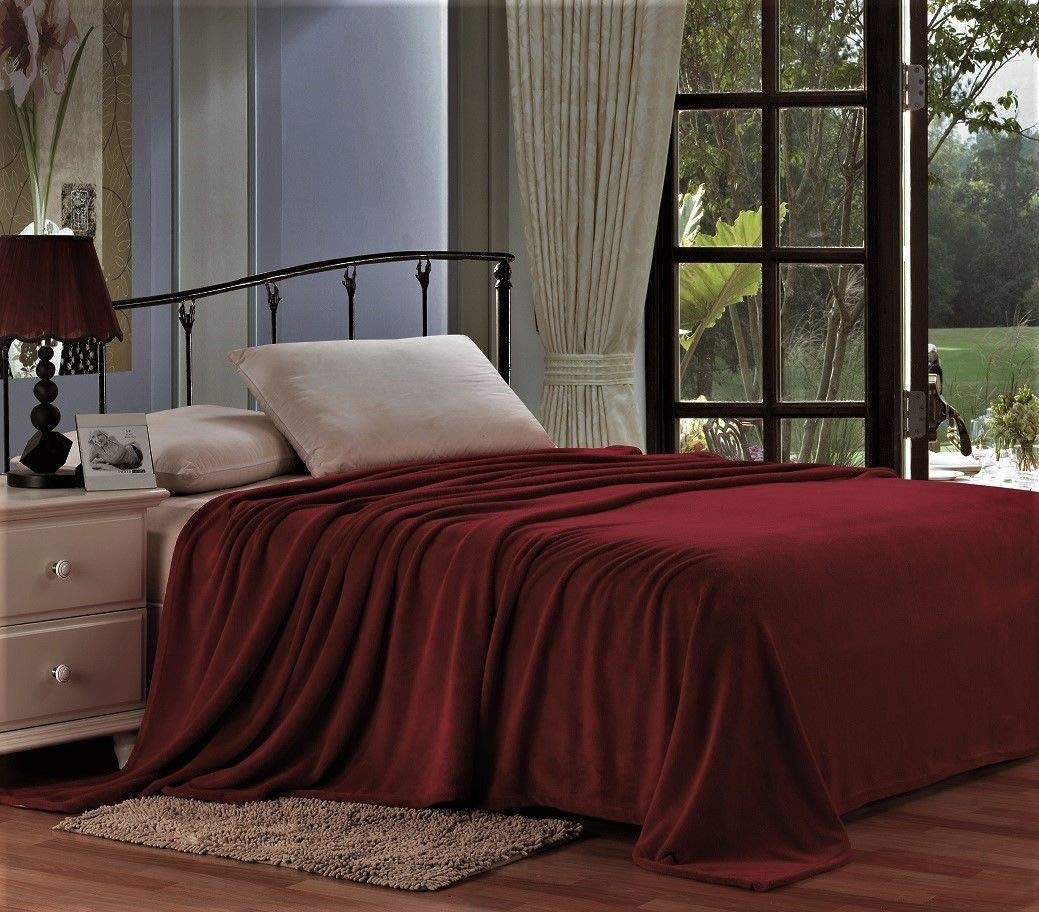 Decor&More Home Essentials Solid Microplush Blanket