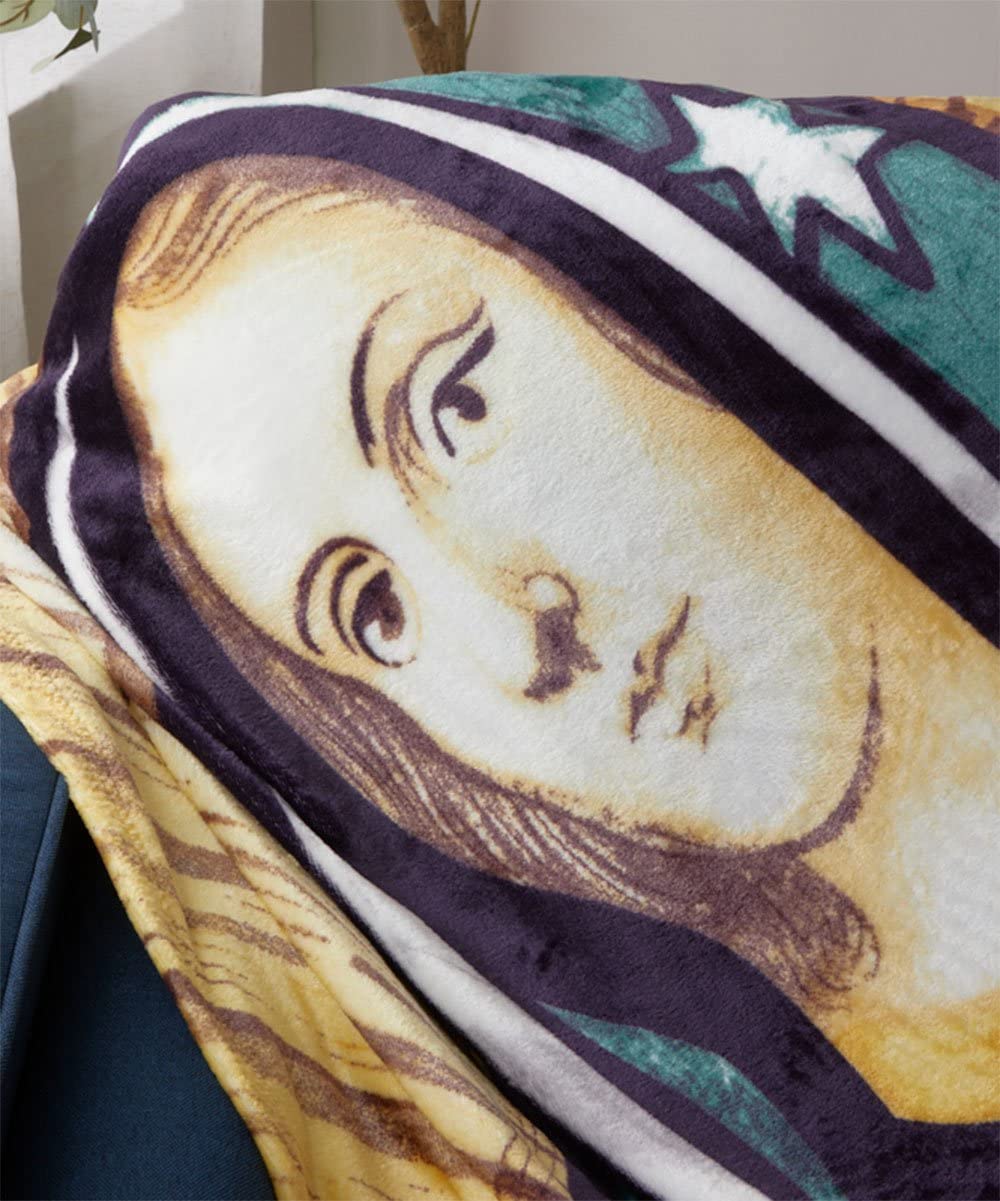 Decor&More Religious 50" x 70" Oversized Super Soft Microplush Throw Blanket