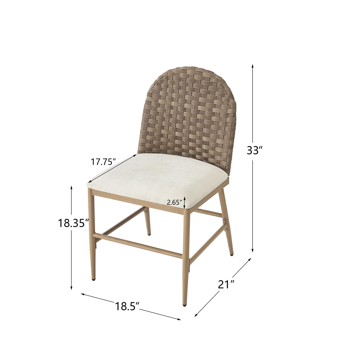Farmhouse Dining Chairs Set of 2