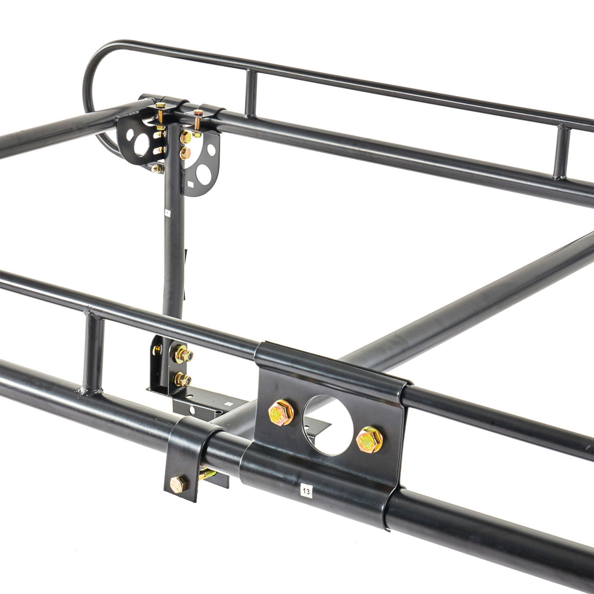 Universal Over Cab Truck Bed Rack For Kayak, Ladder, Surfboard, Lumber - Black