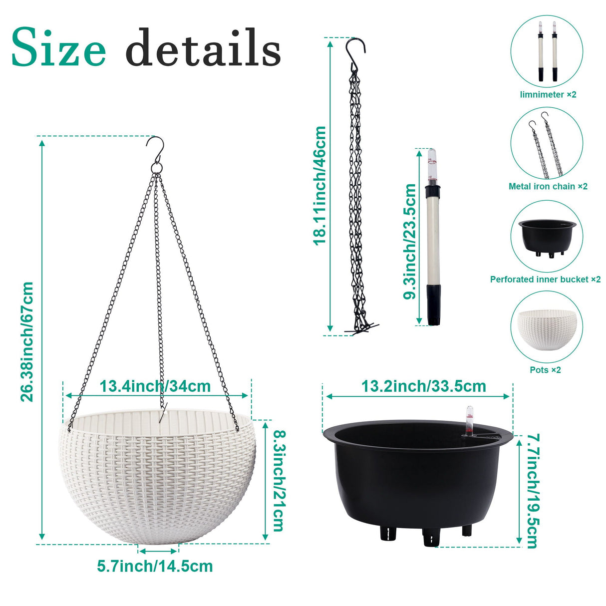 Self Watering Hanging Planter