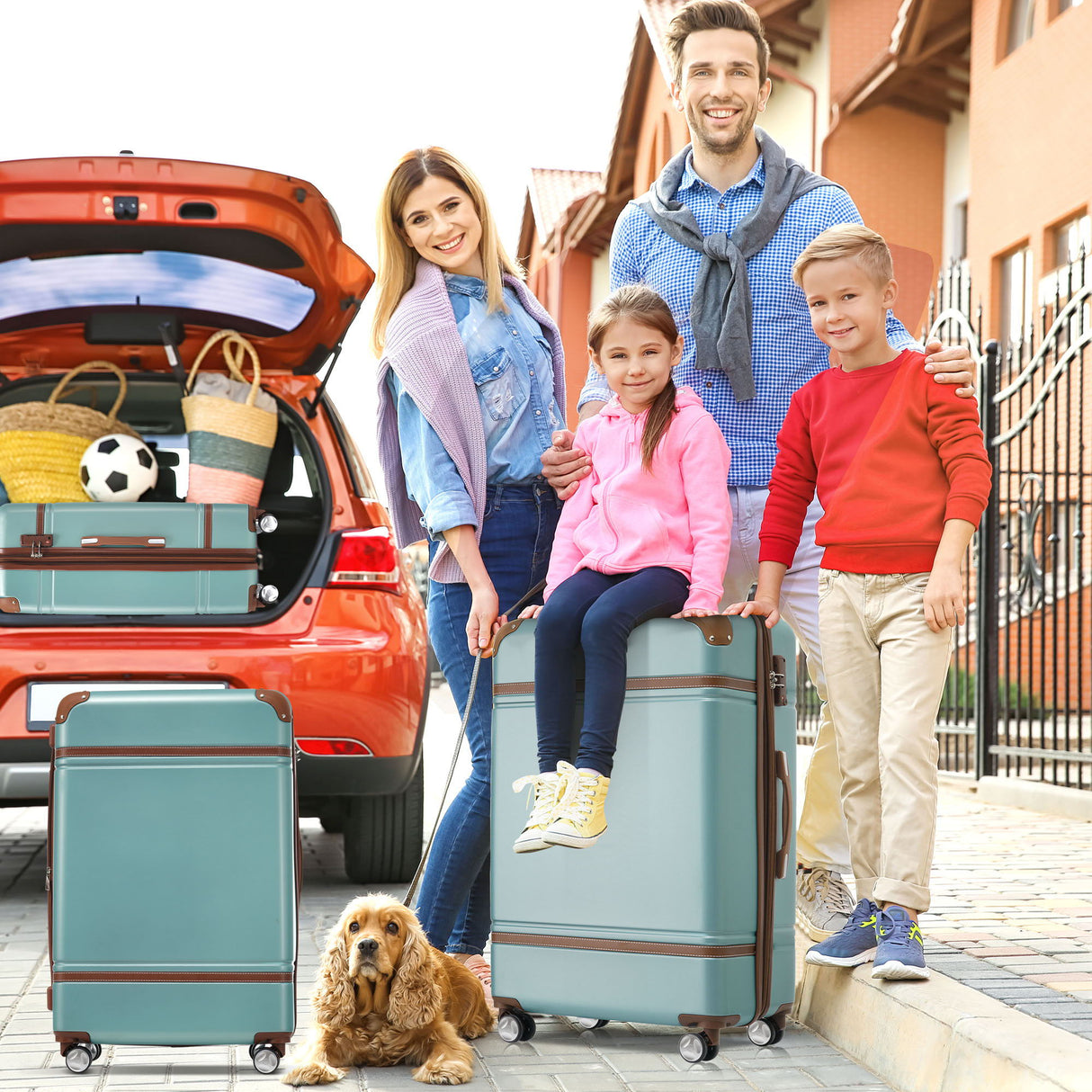 Hardshell Luggage Sets 4 Pieces 20" / 24" / 28" and Cosmetic Case