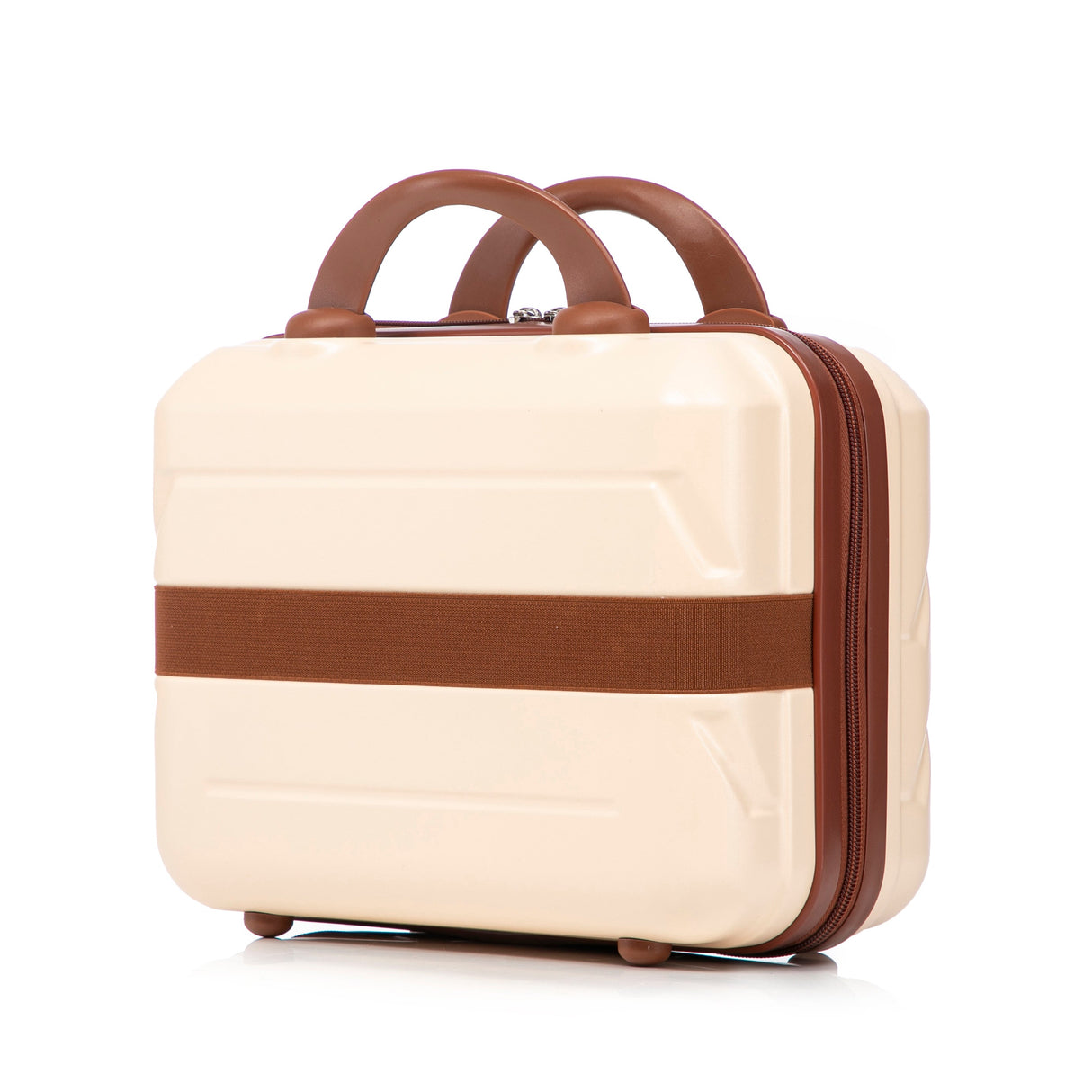 14'/20' 2-Piece ABS Spinner Wheel Luggage Set (Beige)