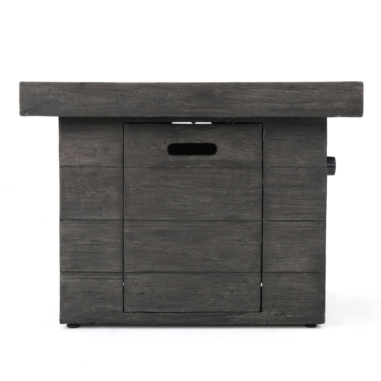 Anchorage - Wood Square Fire Pit 40, 000 Btu - Gray
