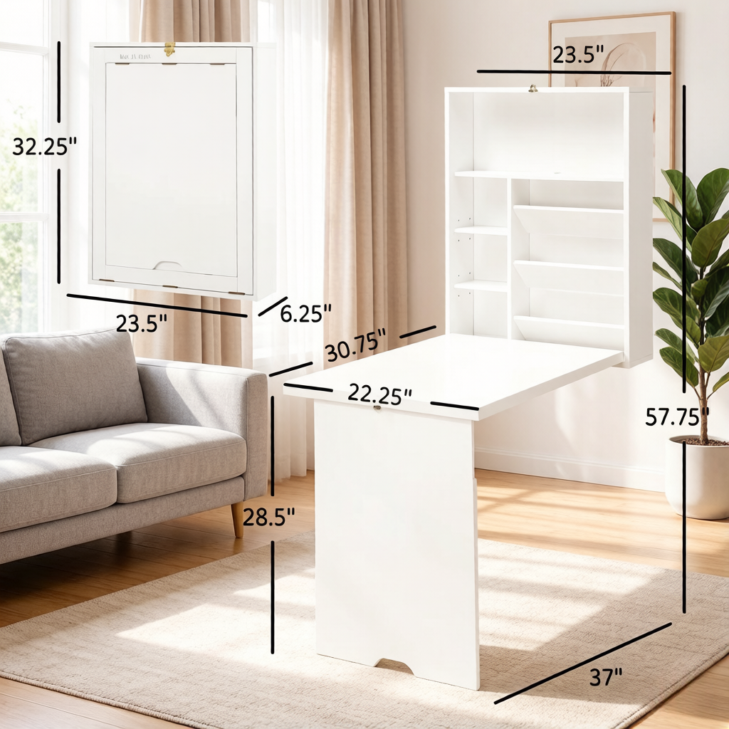 Premium Look Convertible Writing Desk