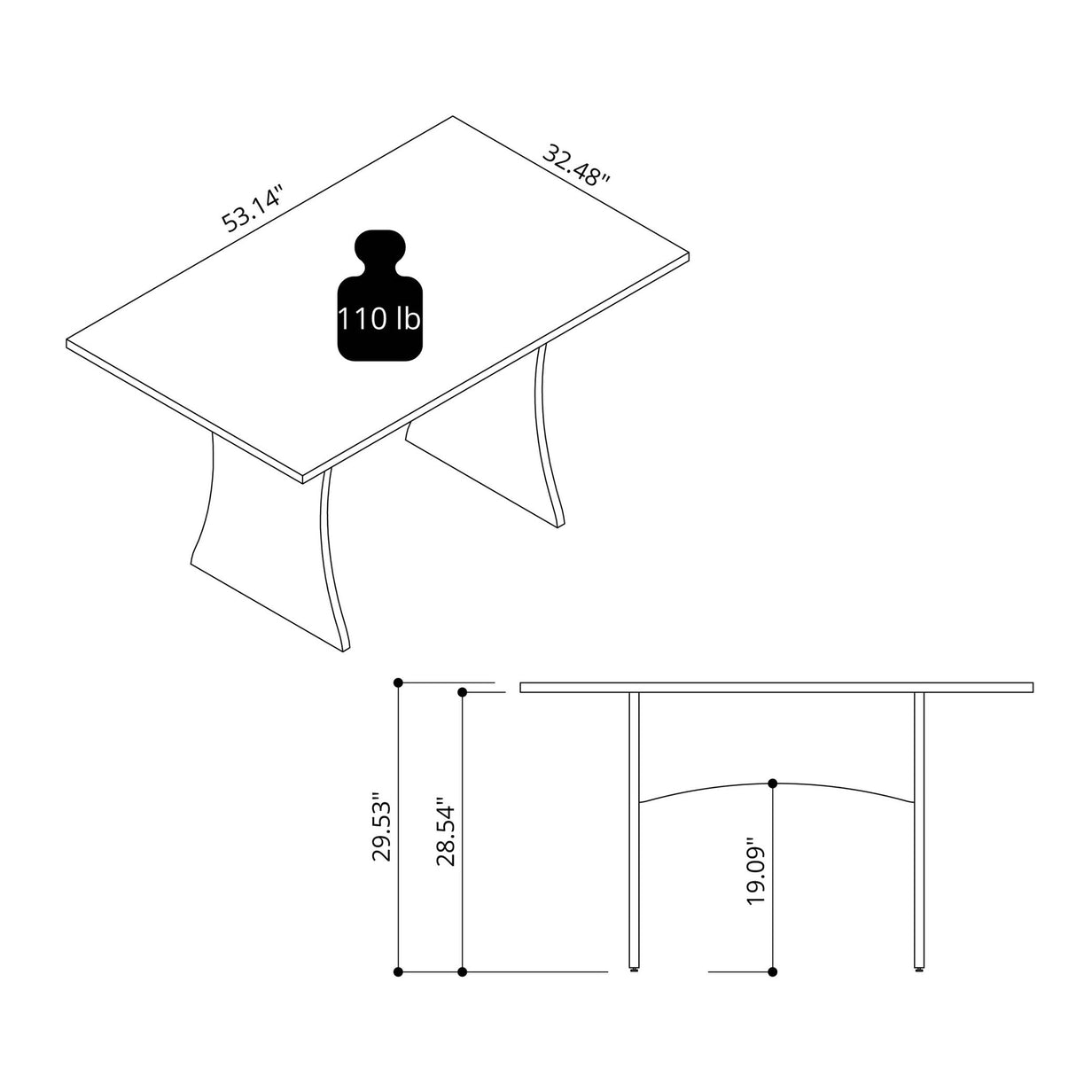 Coney - Modern Dining Table