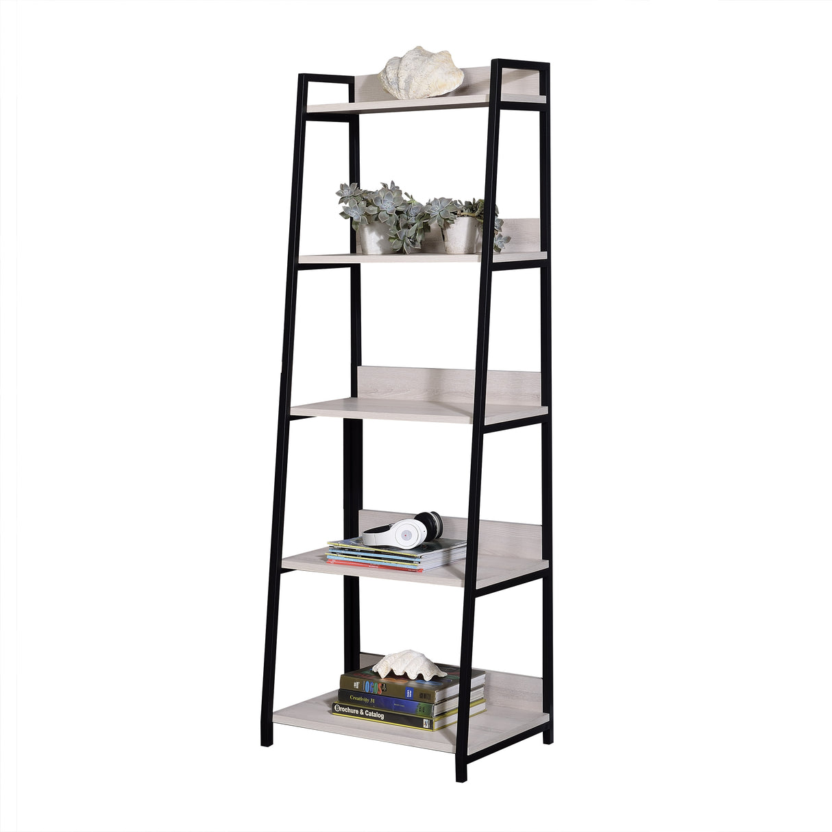 Wendral Natural & Black Finish 24'W Bookshelf