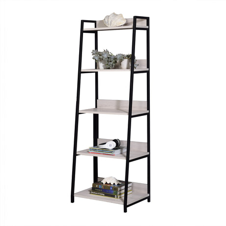 Wendral-Natural-&-Black-Finish-24'W-Bookshelf-