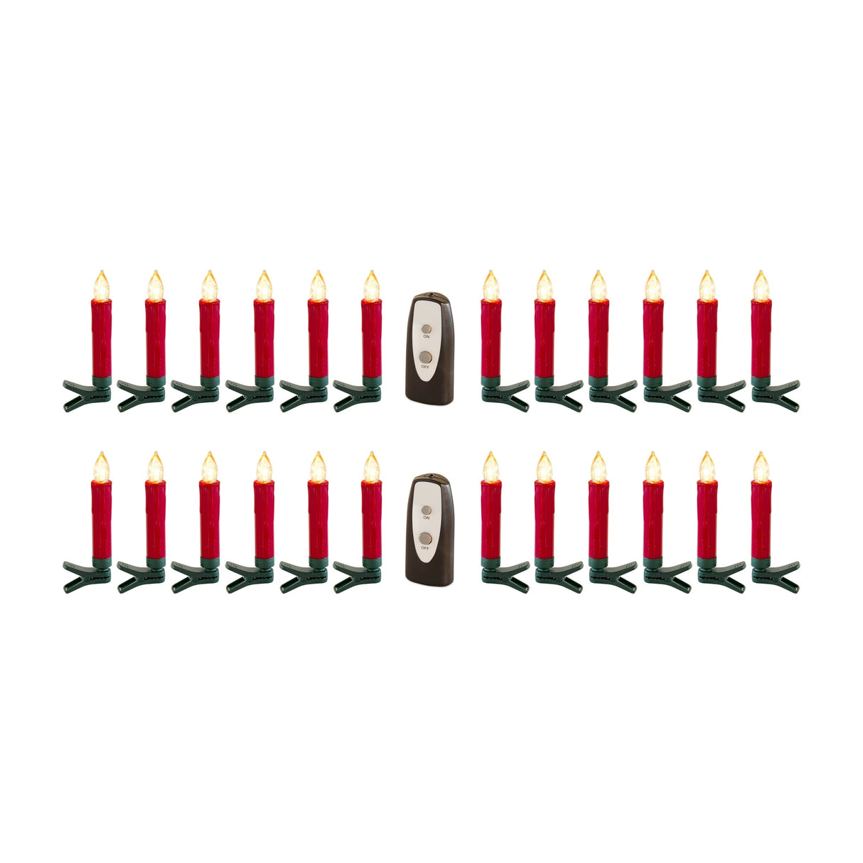 LED Clip on Taper Candle w Remote (Set of 24)