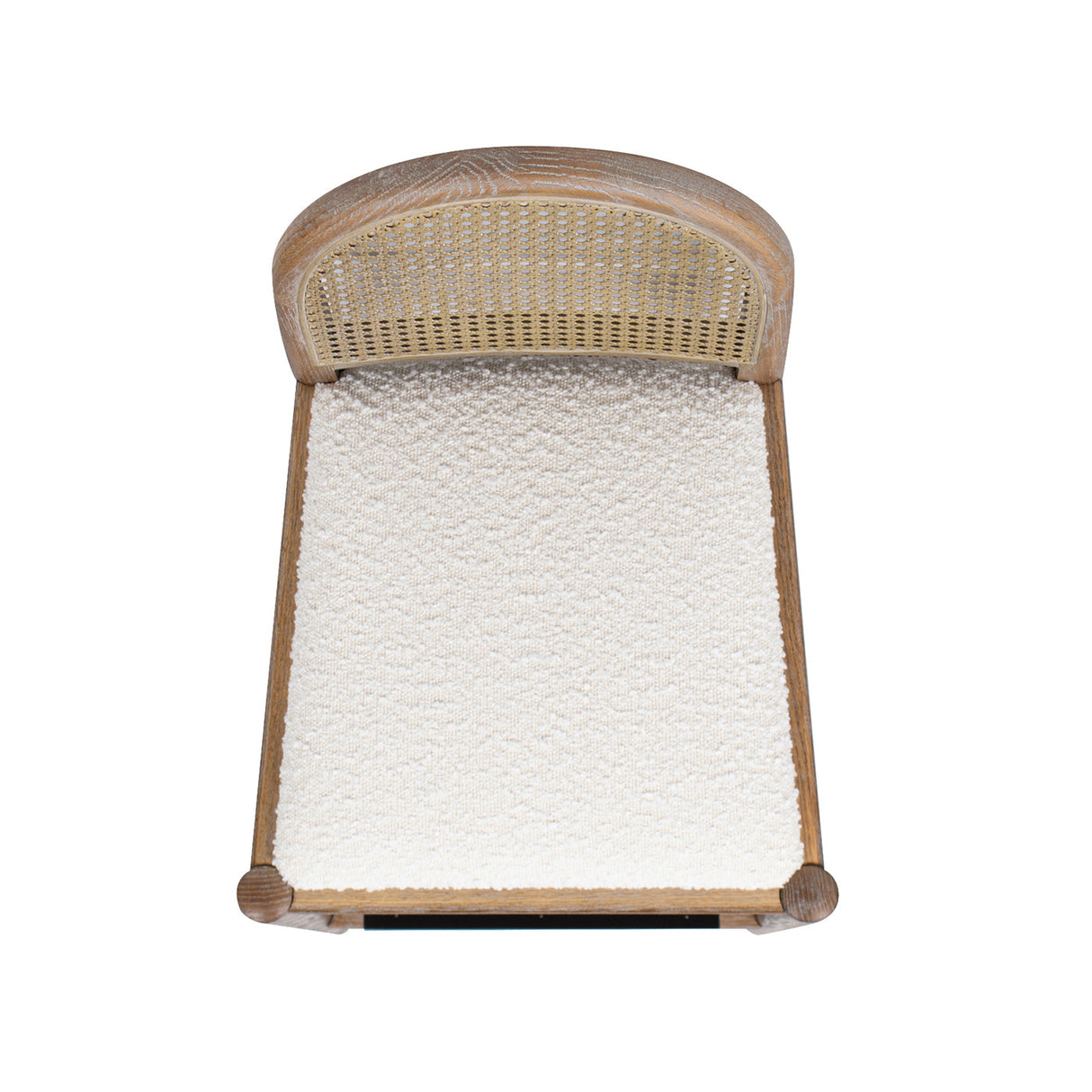 Arlin Upholstered Stool with Curved Back and Footrest - Set of 2