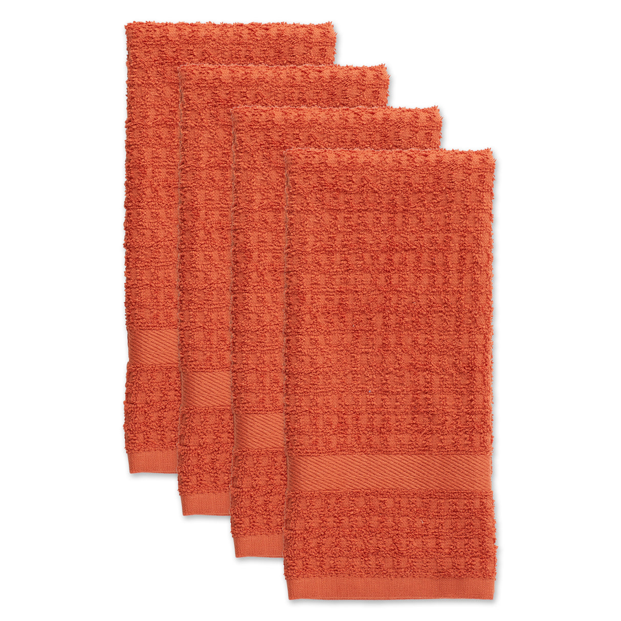 DII-Spice-Solid-Waffle-Terry-Dishtowel-Set/4-DISHCLOTH-SET