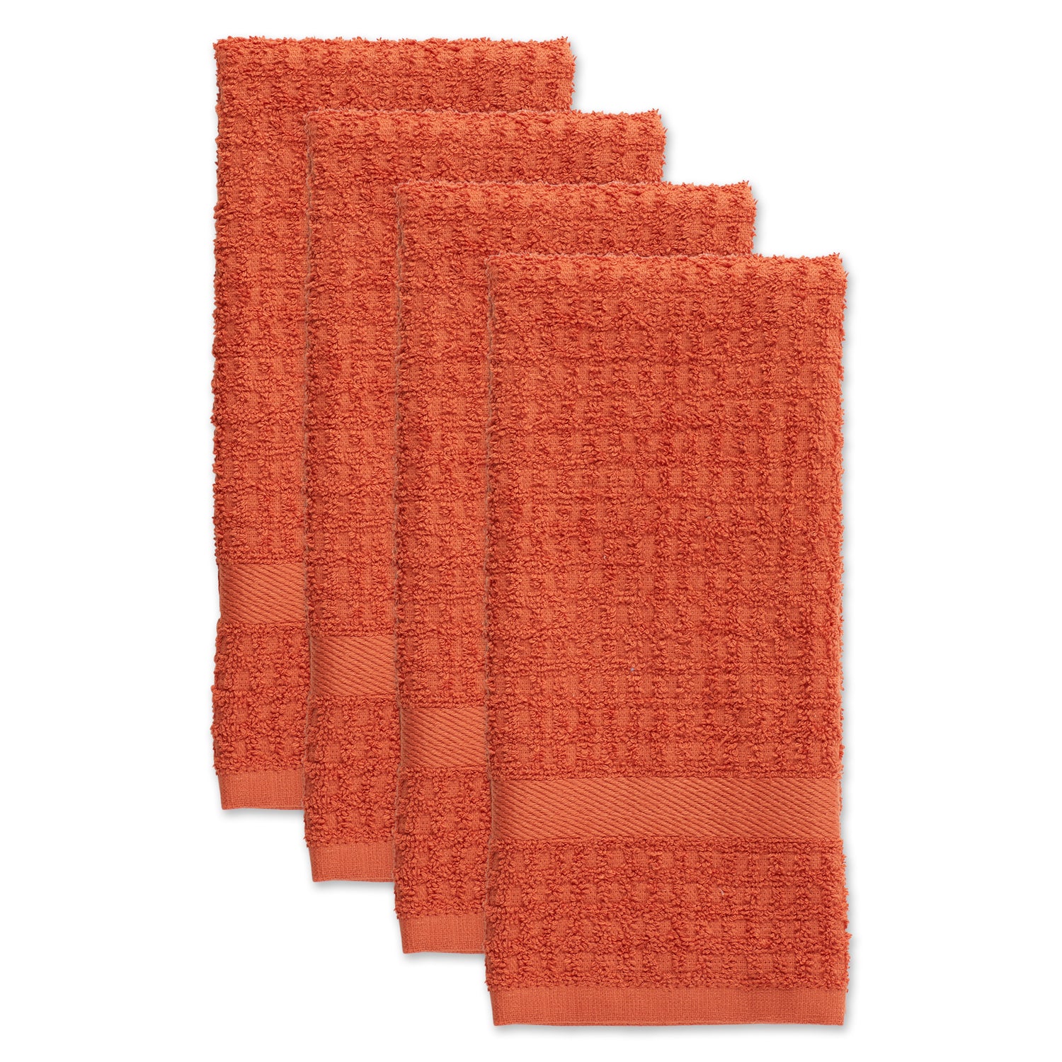 DII-Spice-Solid-Waffle-Terry-Dishtowel-Set/4-DISHCLOTH-SET