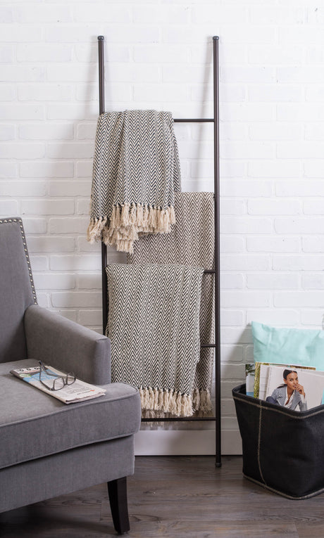 DII-Handloom-Chevron-Cotton-Throw-Blanket,-50x60-Inch,-Dark-Brown-THROW