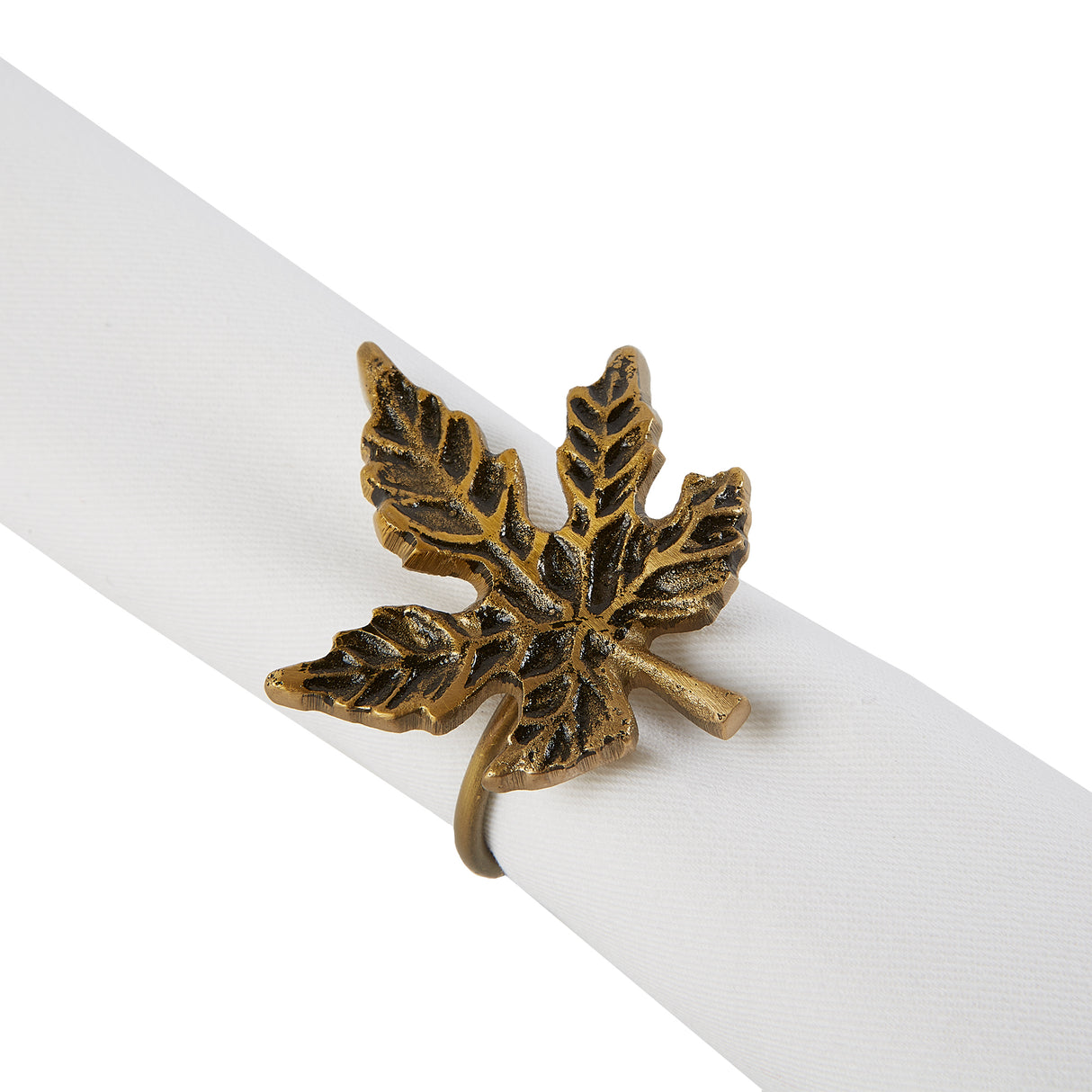 DII-Decorative-Holiday-Napkin-Ring-Set,-6-Piece,-Gold-Maple-Leaf-NAPKIN-RING-SET