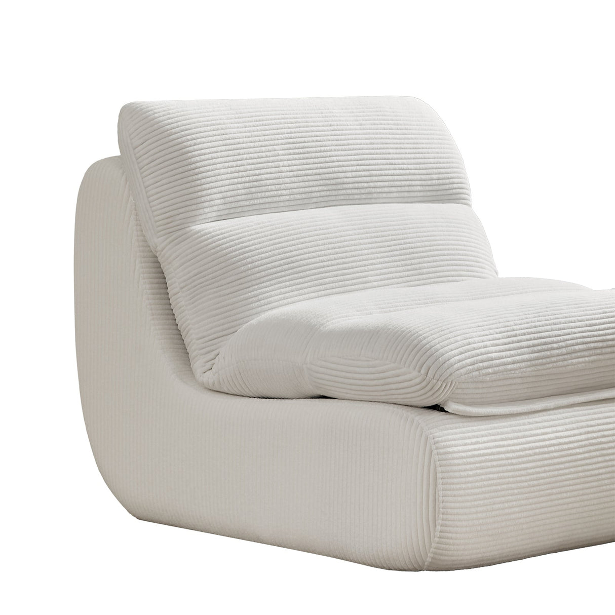 Modern Compressed Lounge Chair with Ottoman