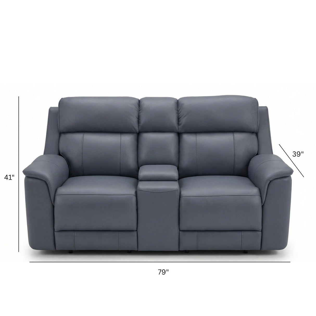 Oslo - Dual Power Reclining Loveseat with Console