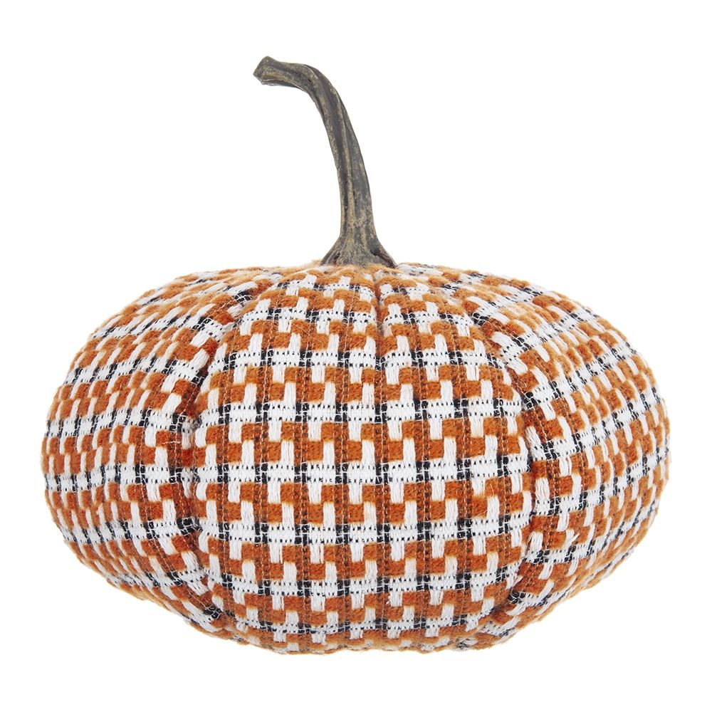 Pumpkin Ornament Decor For Holiday Harvest Festival Fall Festival & Thanksgiving (Set of 2) - Orange Multi