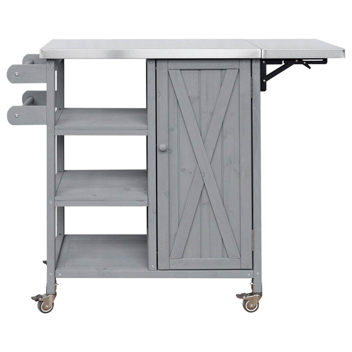 Foldable Outdoor Kitchen Island Patio Kitchen Cart