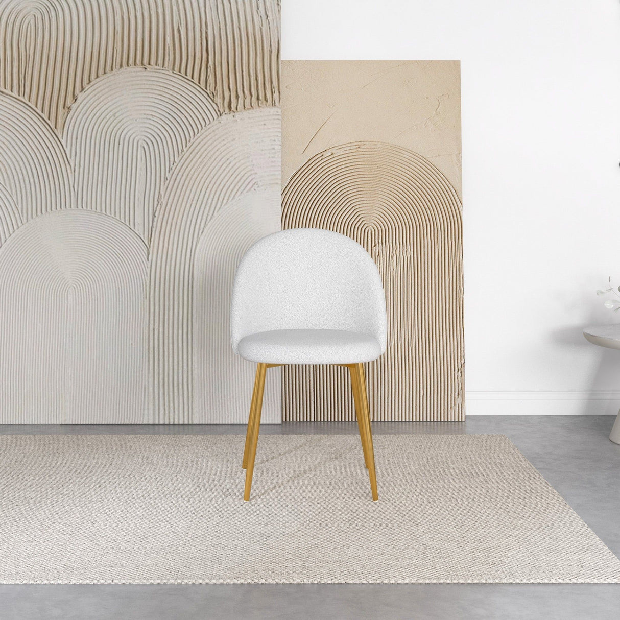 Marion - Dining Chair (Set of 2) - Gold / White