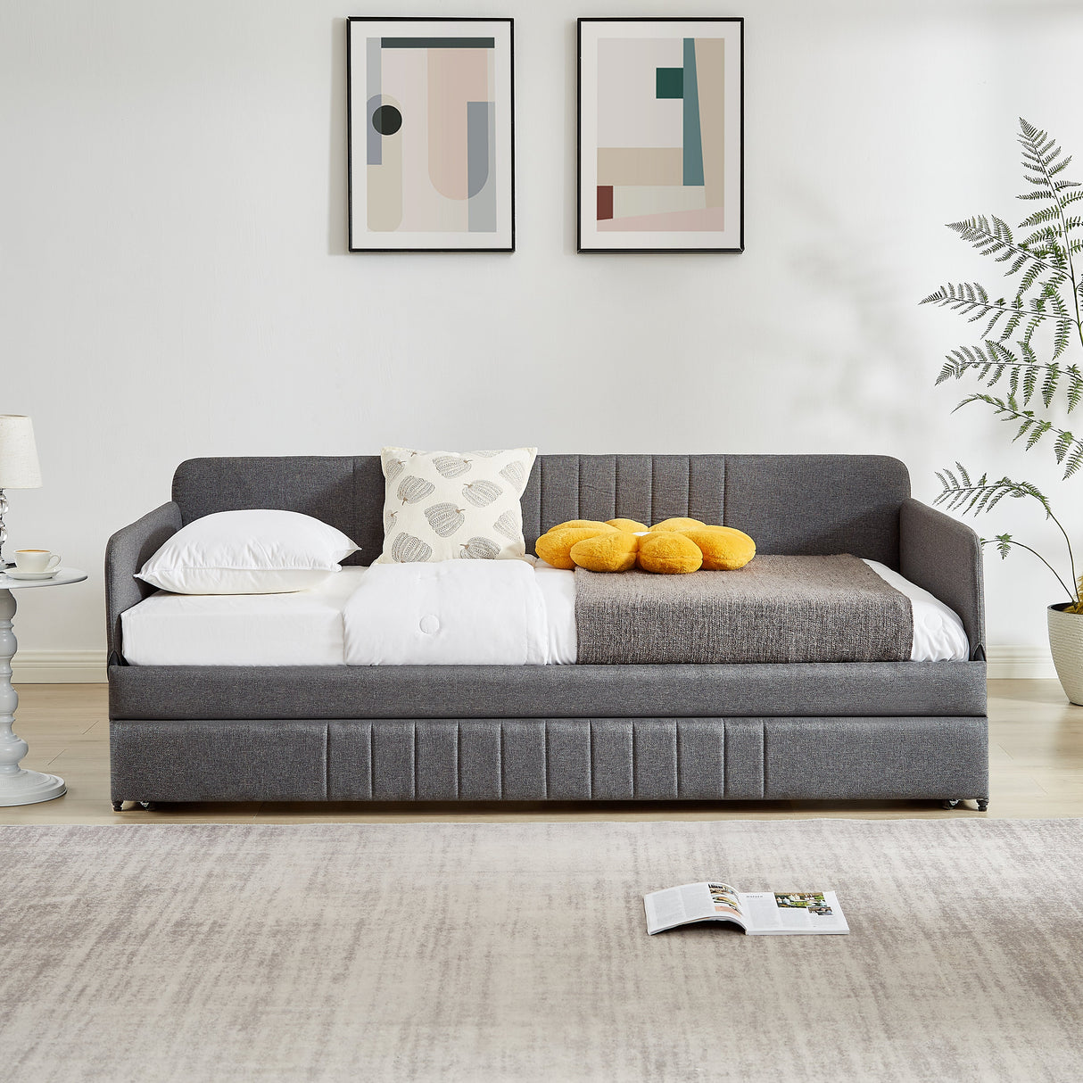 Daybed, Sofa Bed with Trundle Twin Size