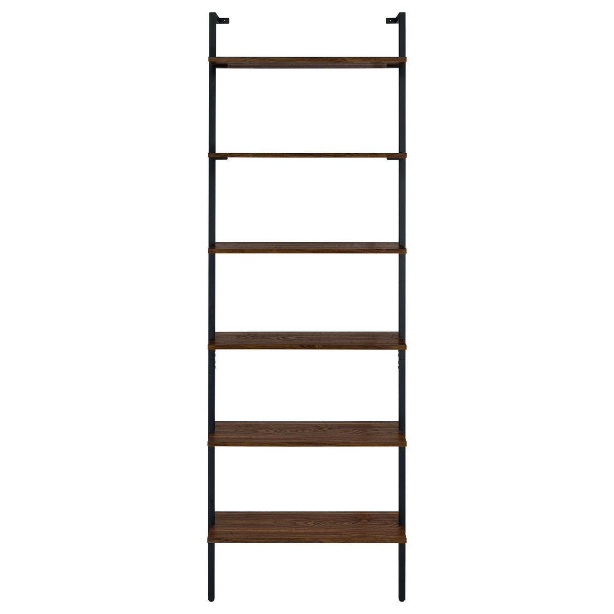 Christy - Owens - 6 Shelf Wall Bookshelf - Walnut