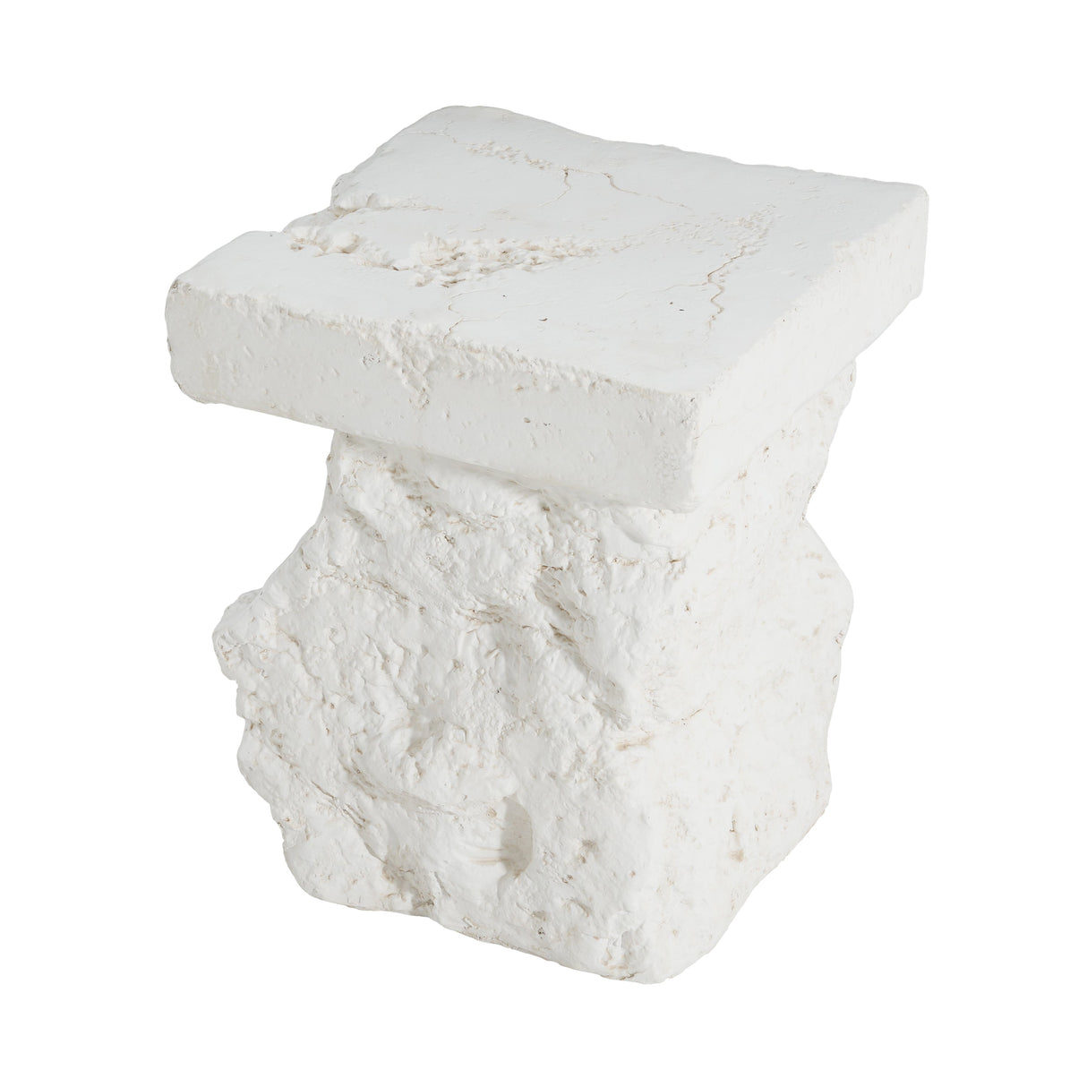 Talia Outdoor Patio Modern Artistry MGO Side Table, White