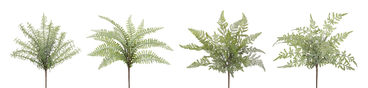 Assorted Fern Foliage Bush (Set of 12)