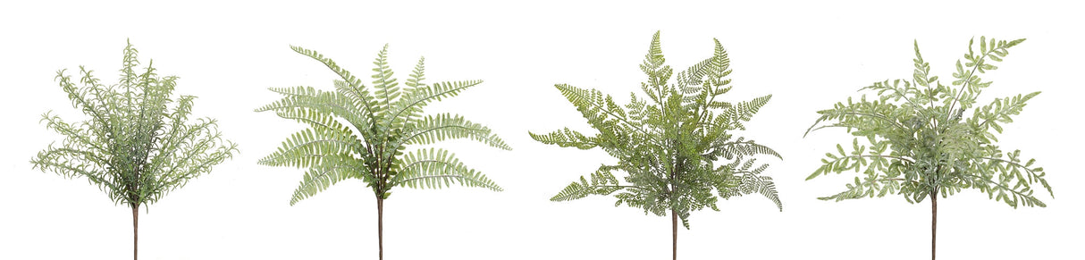 Assorted Fern Foliage Bush (Set of 12)