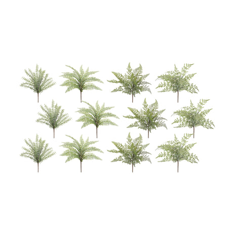 Assorted-Fern-Foliage-Bush-(Set-of-12)-Artificial-Flowering-Plants