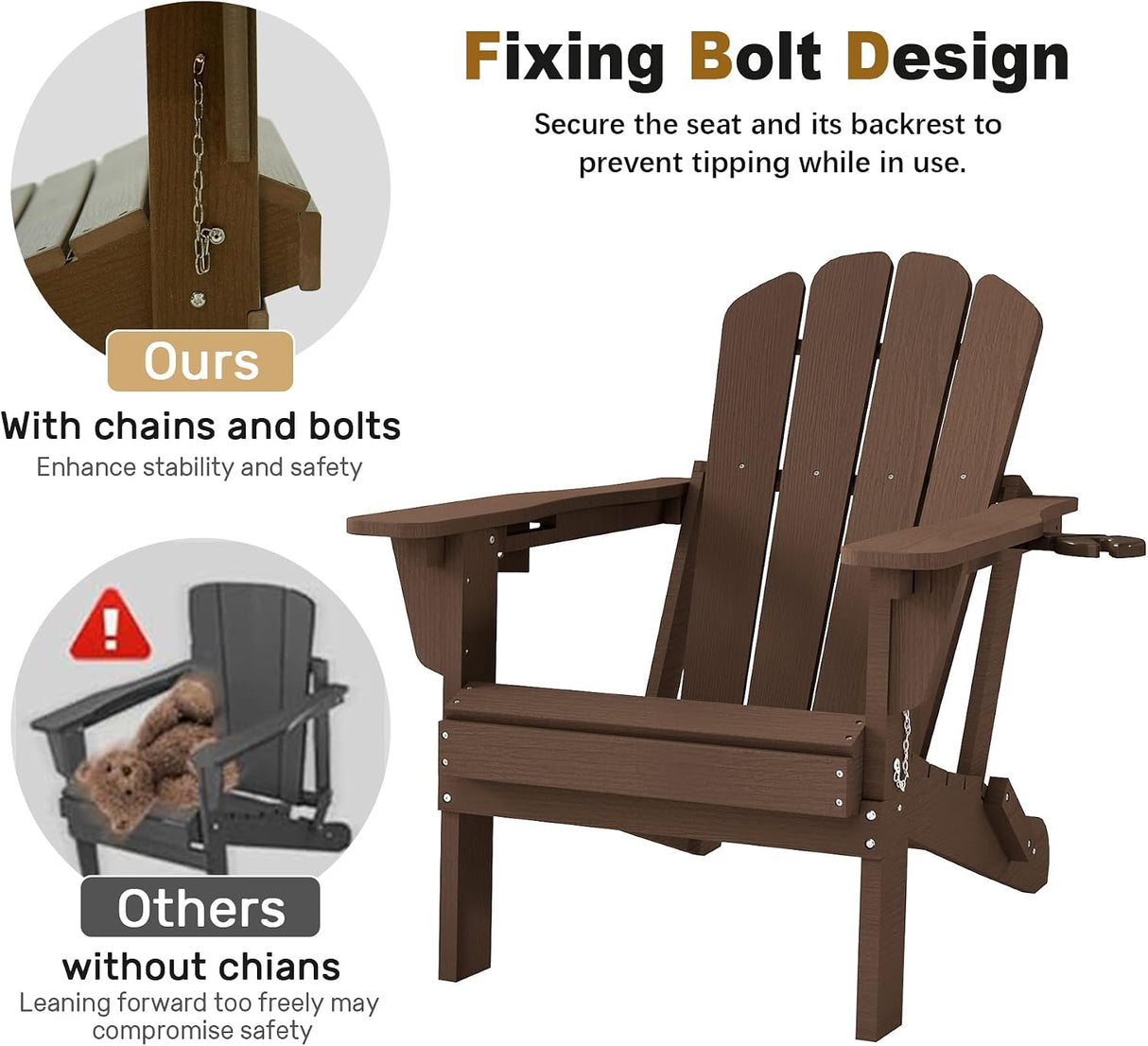 Adjustable HDPE Adirondack Chair