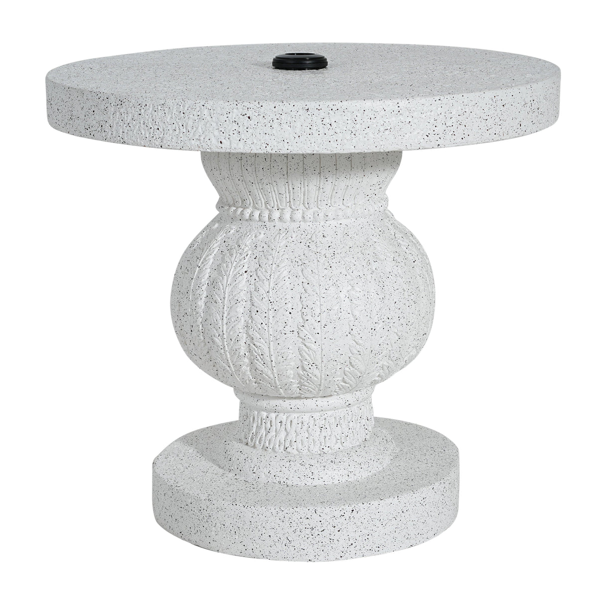 Berra MGO Outdoor Patio Side Table Umbrella Base with Sand-Filling Design