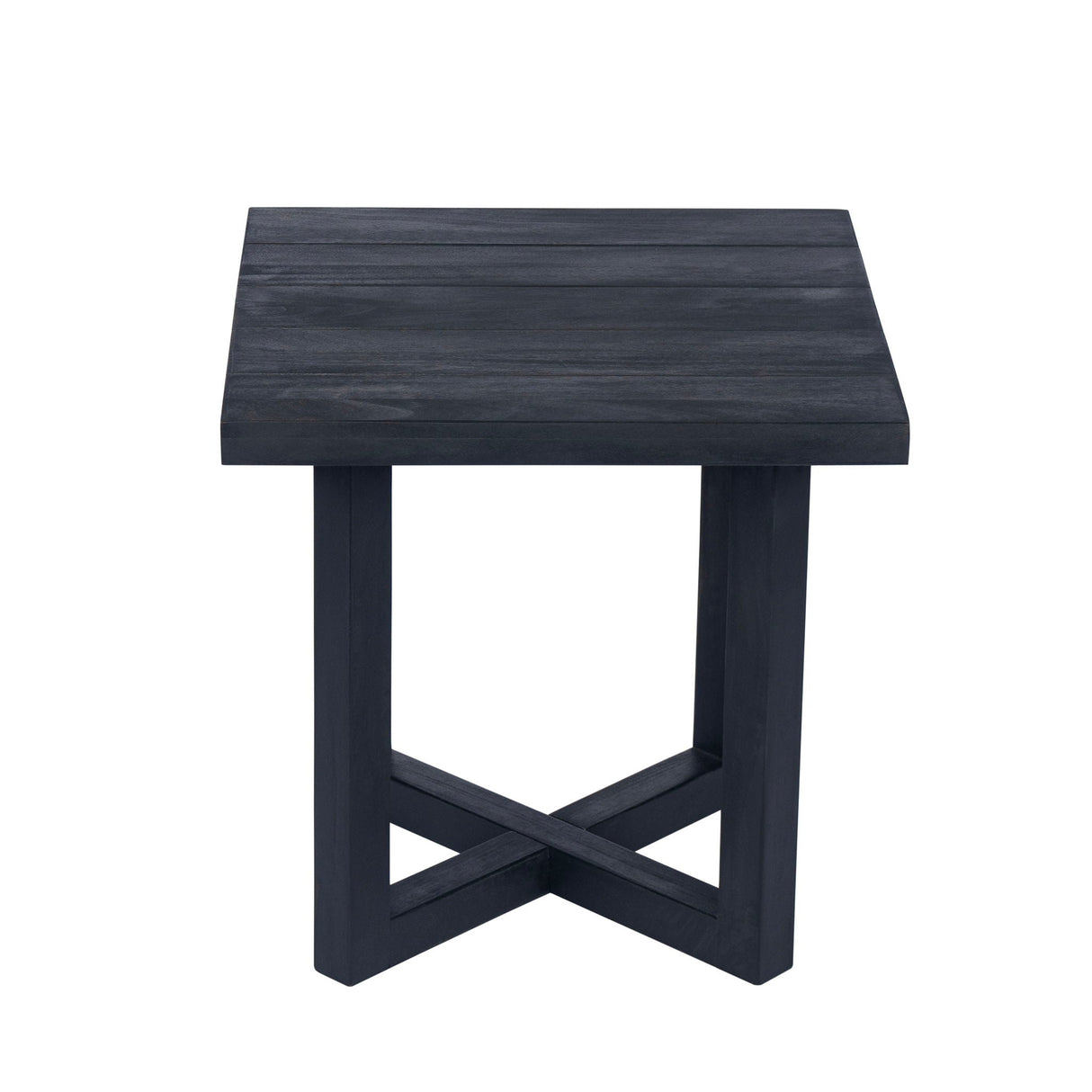 Ella Square Side Table With Cross Stretcher Base