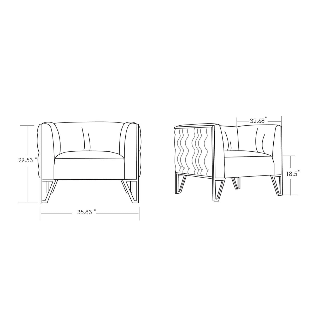 Vector - Lounge Chair - Gray