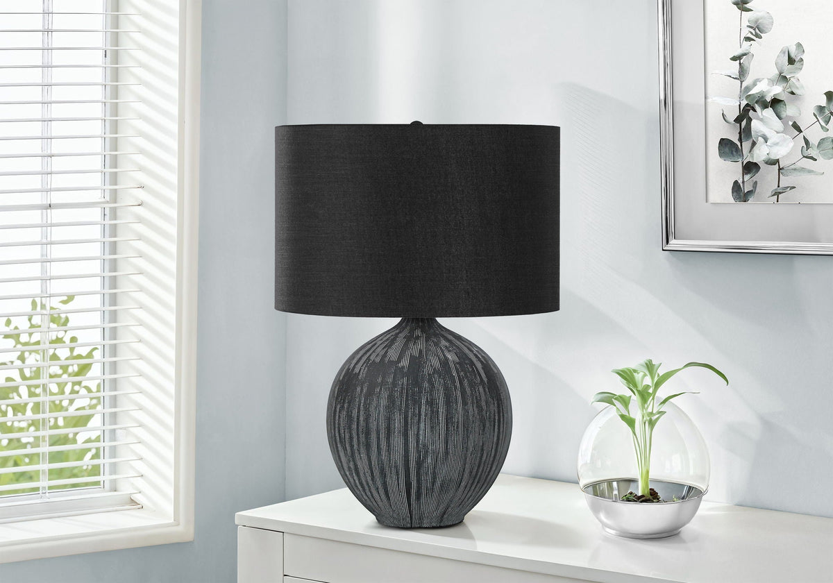 Lighting, Table Lamp, Ceramic, Contemporary - Black