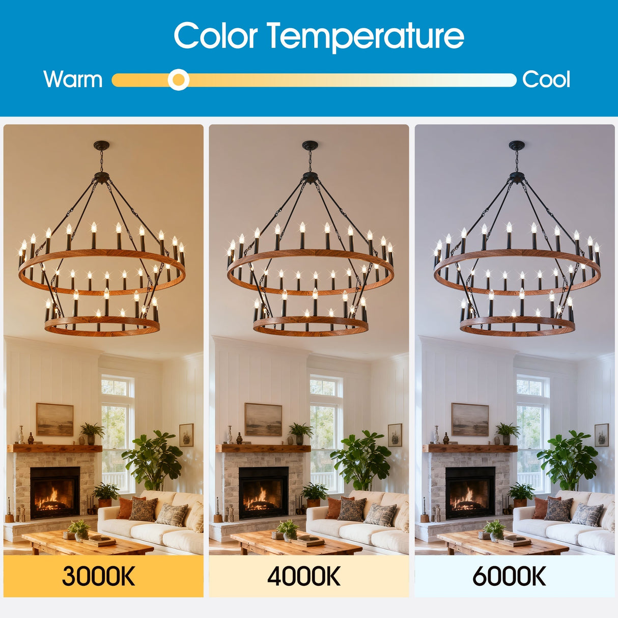 47.24 Inch Large Wagon Wheel Chandelier