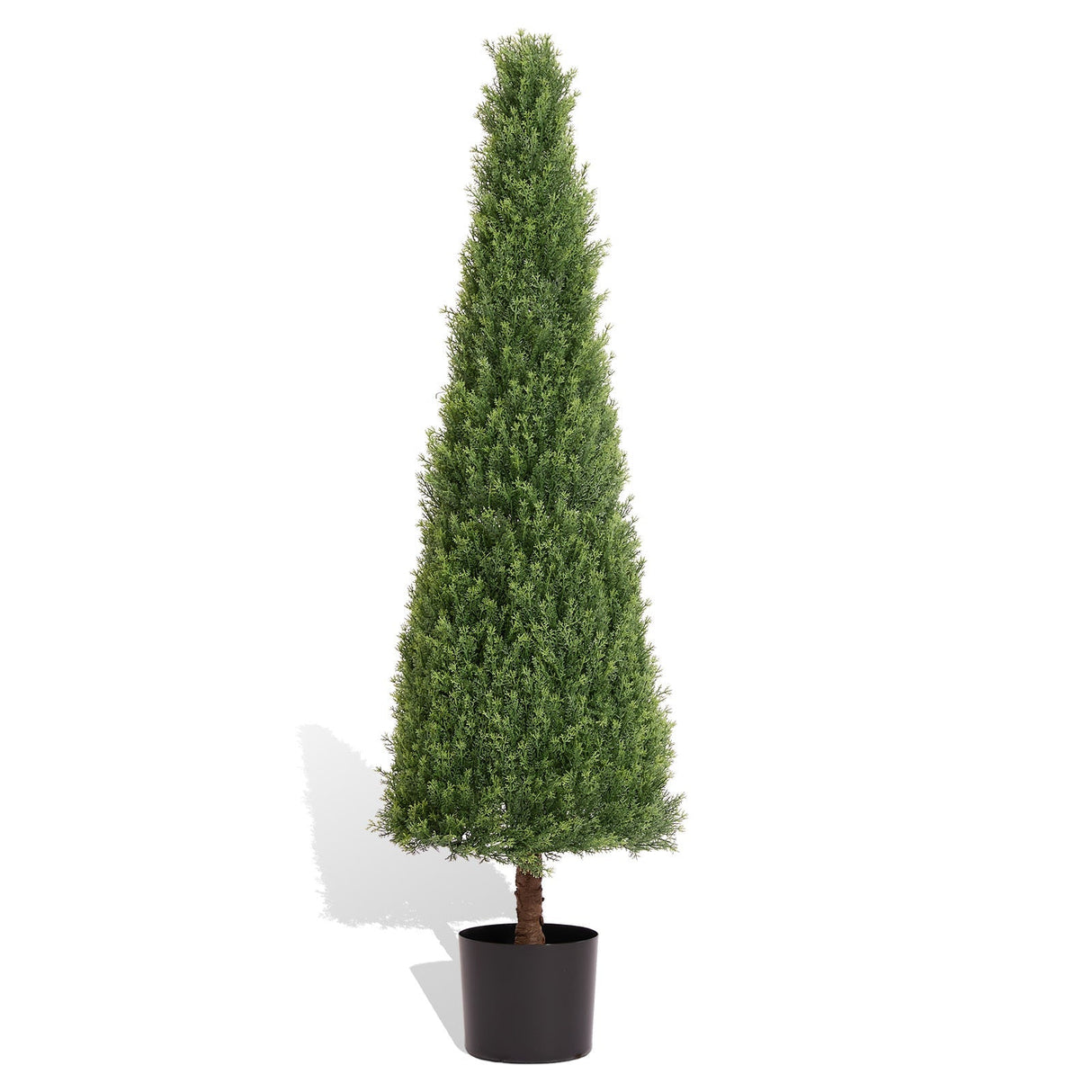 4FT Conical Topiary Cedar Trees Artificial Outdoor Set of 2