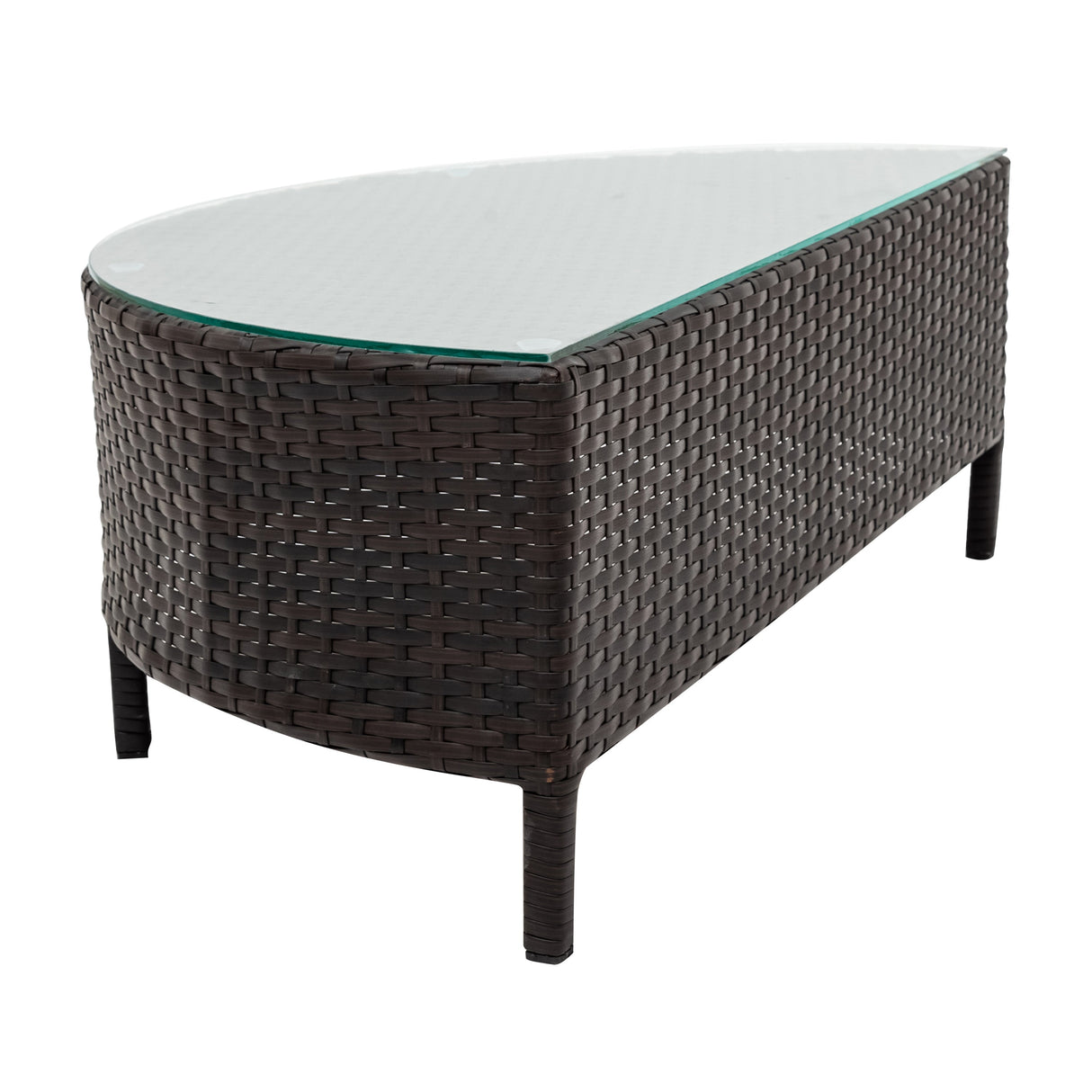 TOPMAX 5-Piece Gray PE Rattan Outdoor Patio Sofa Set