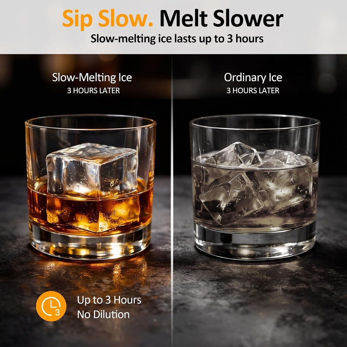 Clear Ice Maker, Compact Countertop Ice Machine