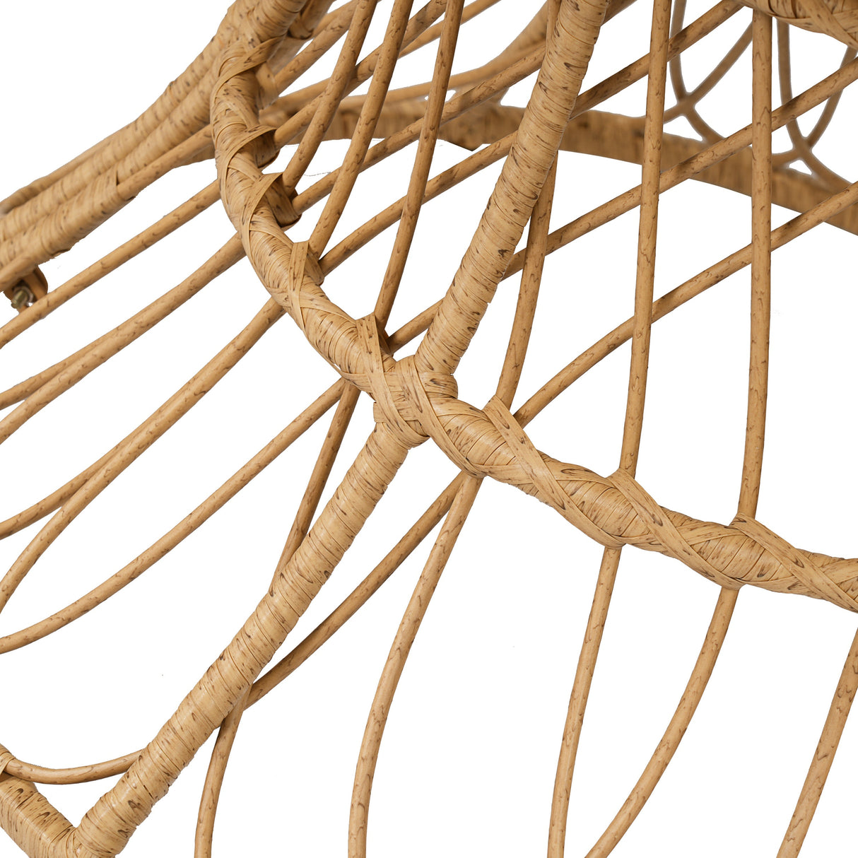 Durable Outdoor Dining Table with Round Acacia Wood Top and Wicker Base