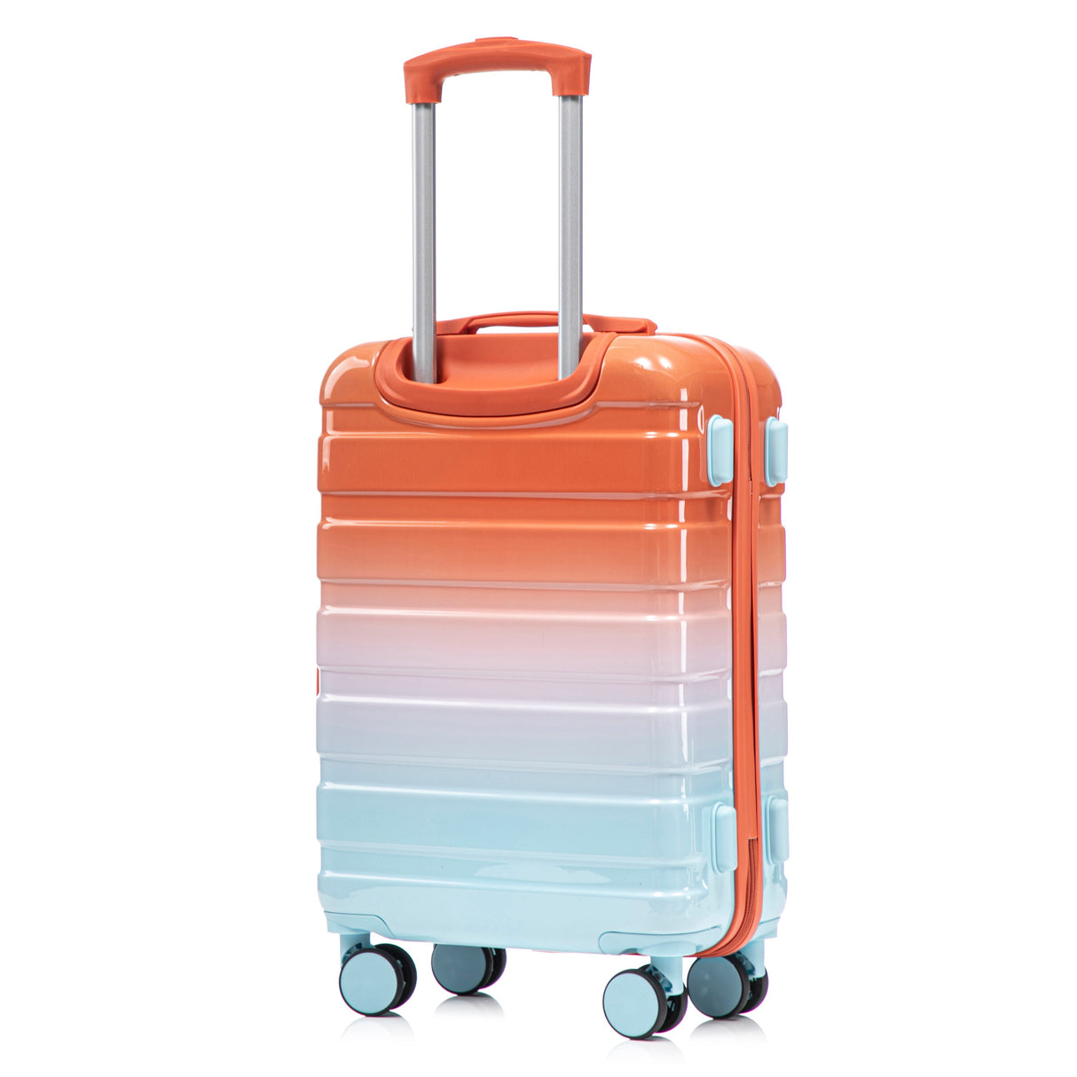 2 Pc PC Spinner Wheel Luggage Set with Gradient Color and Lock