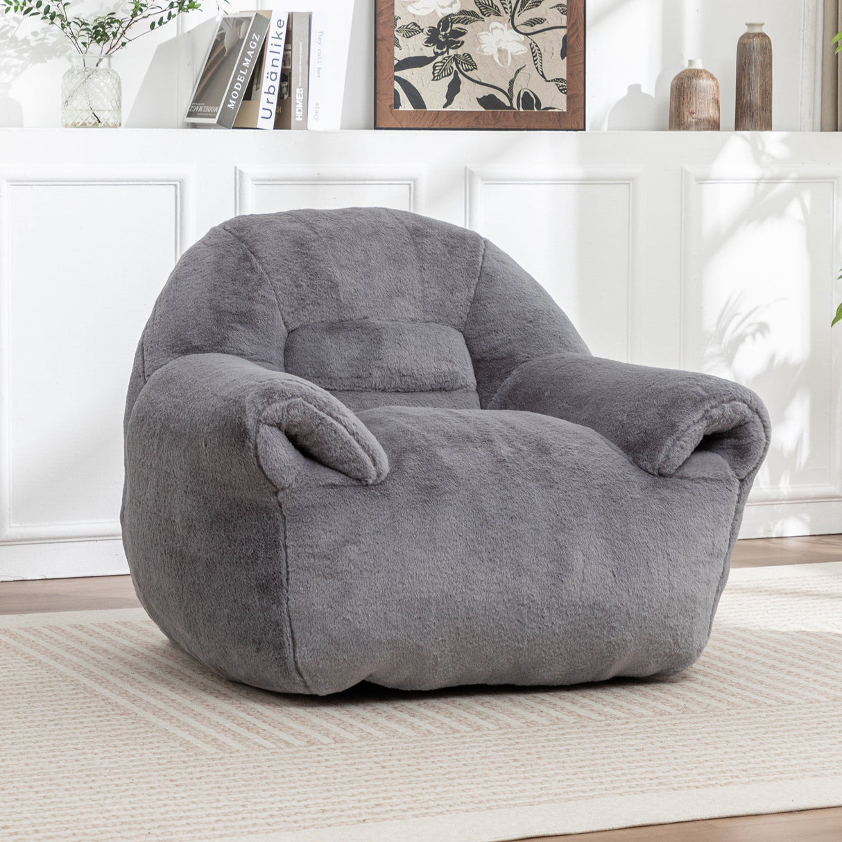 Comfy Bean Bag Chair with Back Support