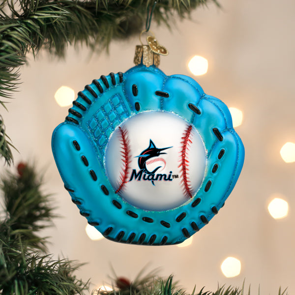 Marlins-Baseball-Mitt-Ornament-Christmas-Ornaments