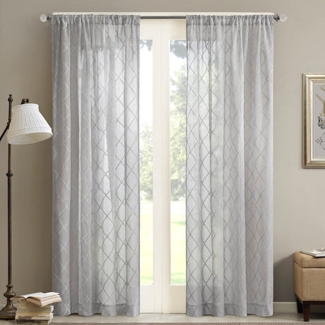 Diamond-sheer-window-curtain-panel-(only-1-pc-panel)-Curtains-&-Drapes